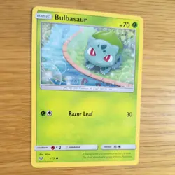 BULBASAUR 1/73 POKEMON CARD (SHINING LEGENDS SET) - Image 3