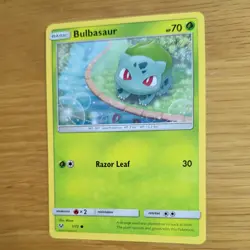 BULBASAUR 1/73 POKEMON CARD (SHINING LEGENDS SET) - Image 4