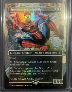 Magic the Gathering Spectacular Spider-Man Marvel Borderless Foil Rare #014 Card - Image 1