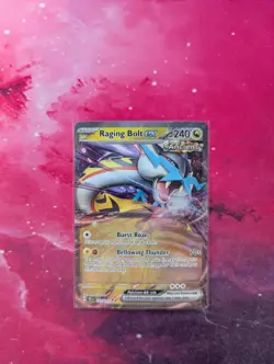 Pokemon Card Raging Bolt EX 123/162 Temporal Forces Half Art Double Rare NM - Image 1