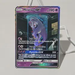 Pokemon Mewtwo GX TCG Shining Legends Holo Card 78/73 Secret Rare - Image 1