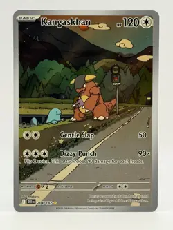2025 Near Mint Pokemon Kangaskhan 204/182 IR Destined Rivals Illustration NM - Image 1