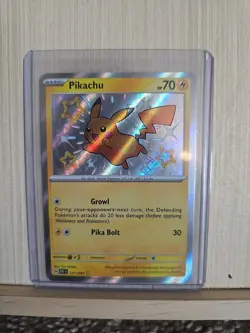 Pokemon Pikachu TCG Holo Shiny Rare Card Paldean Fates 131/091 - Image 1