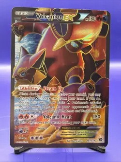 2016 Pokemon XY Steam Siege #107 Volcanion EX FULL ART UR - Image 1