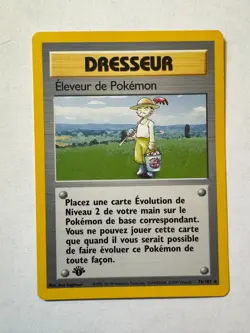 Pokemon 76/102 Rare Pokemon Dresseur French 1st edition Pre-owned - Image 1