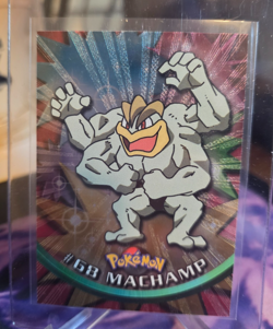 Topps Chrome 2000 Pokemon Series 1 #68 Machamp Foil Super MINT! Crispy Corners! - Image 1