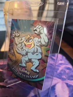 Topps Chrome 2000 Pokemon Series 1 #68 Machamp Foil Super MINT! Crispy Corners! - Image 3