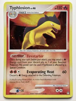 Pokemon D&P: Mysterious Treasures Set - Typhlosion Holo # 16/123 LP - Image 1