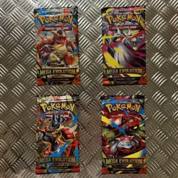 Pokemon MEGA EVOLUTION Bundle 4 x TCG Booster Packs - Image 1