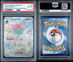 2023 POKEMON MEW EN-151 #198 VENUSAUR EX SPECIAL ILLUSTRATION RARE PSA 8 - Image 3