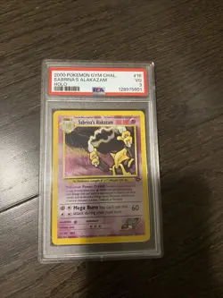 2000 POKEMON GYM CHALLENGE HOLO #16 SABRINA'S ALAKAZAM PSA 3 - Image 1