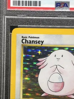 Pokemon TCG Chansey Base Set 3/102 Holo Unlimited Holo Rare PSA grade 7 👀 - Image 3