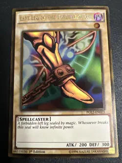 Left Leg Of The Forbidden One Ultra Rare 1st Edition PGL2-EN023 Yugioh Exodia - Image 1