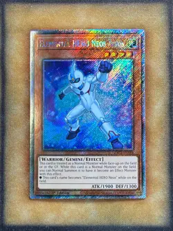 Yugioh Elemental HERO Neos Alius RA03-EN184 Platinum Secret Rare 1st Ed NM - Image 1