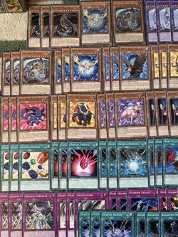 YuGiOh Rainbow Dark Dragon /Fusion Crystal Beast Deck & Secret Rares w/Game Mat - Image 2