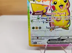 Pikachu EX Ultra Rare Card 219/191 Surging Sparks Near Mint Condition - Image 4
