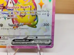 Pikachu EX Ultra Rare Card 219/191 Surging Sparks Near Mint Condition - Image 5