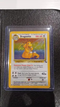 Pokemon TCG: Dragonite 4/62 - Fossil Holo - NM / LP Rare - Image 1