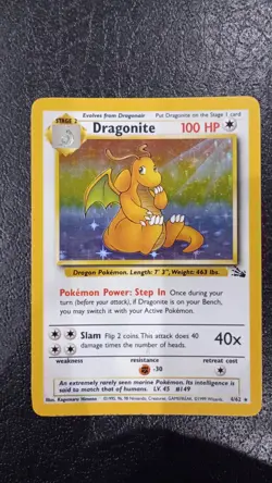 Pokemon TCG: Dragonite 4/62 - Fossil Holo - NM / LP Rare - Image 3