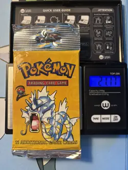 Pokemon TCG WOTC Long Crimp Base Set 2 - Gyarados Art Booster Heavy PackU - Image 1