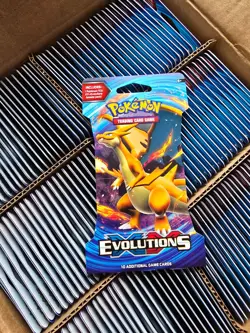 Pokemon TCG XY Evolutions x1 Sleeved English Booster Blister Pack New 10 Cards - Image 1