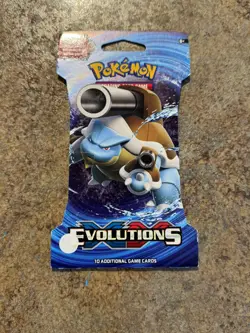 Pokemon TCG XY Evolutions x1 Sleeved English Booster Blister Pack New 10 Cards - Image 1