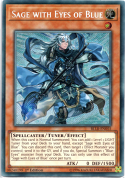 Sage with Eyes of Blue - BLLR-EN055 - Secret Rare 1st Edition Yugioh - Image 1