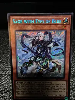 Sage with Eyes of Blue LCKC-EN015 Secret Rare Holo Foil Yugioh Mint! - Image 2