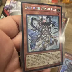 Sage With Eyes Of Blue LCKC-EN015 Unlimited Secret Rare NM +Bonus FREE SHIPPING! - Image 2