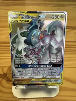 Pokemon TCG - Arceus Dialga Palkia GX Full Art Cosmic Eclipse 156/236 (NM) - Image 1