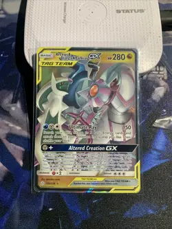 Pokemon Arceus Dialga Palkia GX Cosmic Eclipse Tag Team Card 156/236 - Image 1