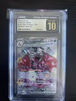 Charizard ex Black Star Promo 074 Paldean Fates Pokemon CGC Pristine 10 - Image 1