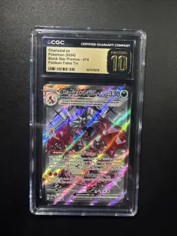 Charizard ex Black Star Promo 074 Paldean Fates Pokemon CGC Pristine 10 - Image 1