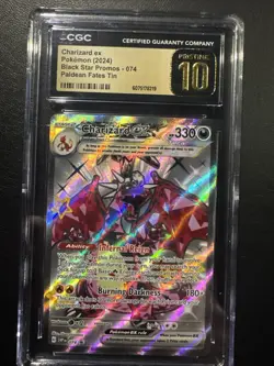Charizard ex Black Star Promo 074 Paldean Fates Pokemon CGC Pristine 10 - Image 2