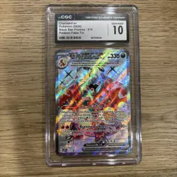 Charizard Ex (2024) Pokemon Black Star Promo Paldean Fates #074 CGC 10 Gem Mint - Image 1