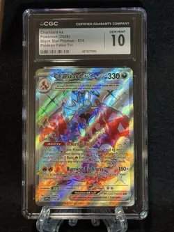 Charizard Ex (2024) Pokemon Black Star Promo Paldean Fates #074 CGC 10 Gem Mint - Image 1