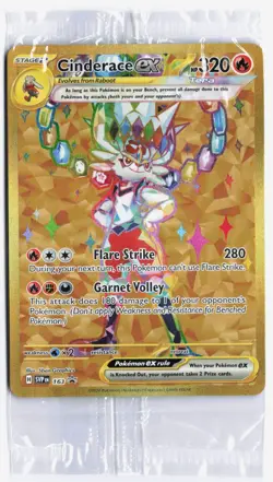 Cinderace ex 163 Sv: Scarlet & Violet Promo Cards Holo SEALED Pokemon NM - Image 1