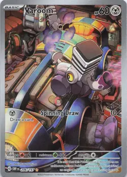 Pokemon TCG Vroom 206/197 Obsidian Flames Full Art Illustration Rare Holo NM - Image 3