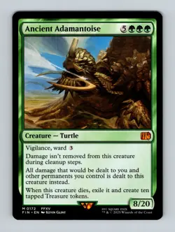 MTG: FIN 172 Ancient Adamantoise Normal NM - Image 1