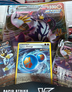 POKEMON TCG RAPID STRIKE URSHIFU VMAX HP330 COLLECTION with 8 Booster Packs - Image 2