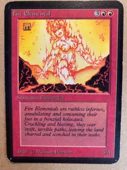 MTG 1x Fire Elemental ALPHA OLD SCHOOL Magic the Gathering Card x1 MP - Image 1