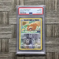 Pokemon Go Bidoof/Ditto Reverse Holo Common Card 059/078 PSA 10 - Image 1