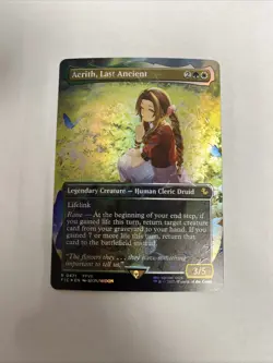 Aerith Last Ancient Borderless Chocobo Track Foil Card #0471 MTG LP - Image 1
