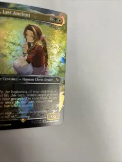 Aerith Last Ancient Borderless Chocobo Track Foil Card #0471 MTG LP - Image 2