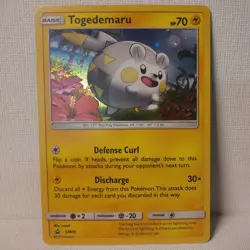 Togedemaru SM09 HOLO RARE Pokemon TCG Card NM 2017 - Image 1