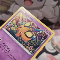 Dedenne SWSH080 Black Star Promo Cosmos SWIRL Holo Pokemon Card - NM - Image 5