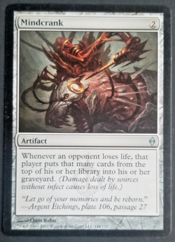 Mindcrank New Phyrexia Magic The Gathering MTG Card Artifact Combo - Image 1