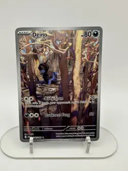 Deino Holo Illustration Rare 2025 Pokemon TCG S&V White Flare Card 146/086 NM - Image 1