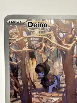 Deino Holo Illustration Rare 2025 Pokemon TCG S&V White Flare Card 146/086 NM - Image 3