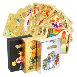 Pokemon Card Foil GOLD PACK 55CARDS TCG GX Vmax GX Card Charizard Rare Gifts - Image 1